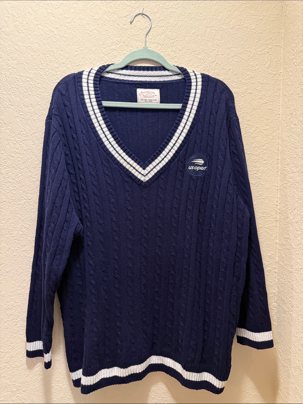 Us Open Tennis American Needle Sweater Size Xl